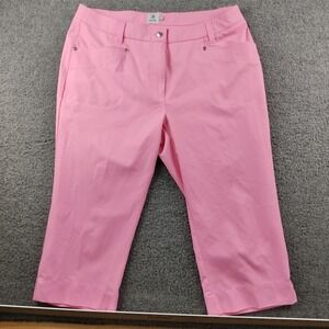 Daily Sports Bermuda Shorts Pink Golf Sz 14 Womens Elasticated waist Performance